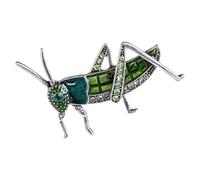 Broche sauterelle classique en alliage décorée avec des strass étincelants pour une tenue élégante