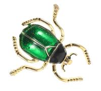 Broche Scarabée Verte en Alliage, Épinglette Fantaisie