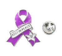Broche sécurisée Repose en paix Ruban Fleur Broche Design élégant Badge pour tenues décontractées Vêtements professionnels Repose en paix