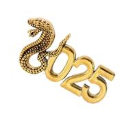 Broche serpent 2025 Sagesses et badge pour Nouvel An chinois Accessoires traditionnels Année serpent, taille unique, Comme décrit
