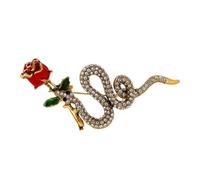 Broche serpent à la mode, broche serpent dans, broche animale avec pendentif strass | Bijoux vintage avec broche pour animaux à la mode pour pulls, écharpes, vestes, robes élégantes, cappel
