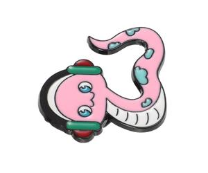 Broche Serpent Année du Serpent en Alliage de Zinc Rose Vintage | Accessoire de Revers Élégant, Souvenir Zodiacal, pour Banquet et Célébrations, Badge Décoratif Polyvalent