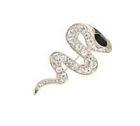 Broche serpent aux yeux élégante avec strass étincelants, parfaite pour les fêtes et au quotidien Broche en alliage, taille unique, Comme décrit