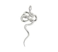 Broche serpent dorée distinctive avec des designs complexes portable pour améliorer votre style lors de réunions sociales, Acier titane