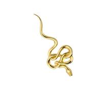 Broche serpent dorée tendance en acier pratique qui ajoute une touche unique à un usage quotidien décontracté et accessoires de mode pour événements spéciaux, taille unique, Comme décrit