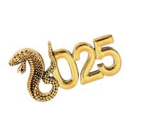 Broche serpent zodiacale élégante 2025 - Broche unique en métal confortable pour un usage quotidien et le Nouvel An - Broche élégante pour femme, taille unique, Comme décrit