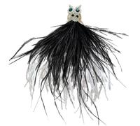 Broche sophistiquée en forme de chouette avec fermoir en alliage - Accessoire multifonction pour vêtements - Accessoire pour manteaux, gilets, pull, épingle à clip, One Size, Comme décrit