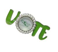 Broche Sororité des années 1920 pour femme - Broche pour événement social - Cadeau de charité - Broche pour femme - Broche en perles cloutées, Alliage perle