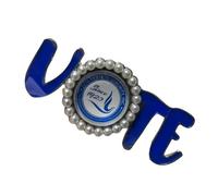 Broche Sororité des années 1920 pour femme - Broche pour événement social - Cadeau de charité - Broche pour femme - Broche en perles cloutées, Alliage perle
