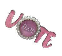 Broche Sororité des années 1920 pour femme - Broche pour événement social - Cadeau de charité - Broche pour femme - Broche en perles cloutées, Alliage perle