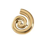 Broche spirale minimaliste unisexe en acier inoxydable pour mariages, fêtes et événements formels, One Size, Métal