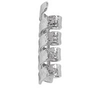 Broche spirales avec porte-fleurs, accessoire de déclaration de mode pour tenues élégantes et Occasions spéciales, broche torsadée à la mode