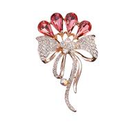 Broche sur le thème de la fleur - Bijou multifonction en strass pour rehausser n'importe quel ensemble - Convient pour diverses occasions - Broche inspirée de la dentelle, One Size, Comme décrit