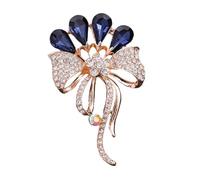 Broche sur le thème de la fleur - Bijou multifonction en strass pour rehausser n'importe quel ensemble - Convient pour diverses occasions - Broche inspirée de la dentelle, One Size, Comme décrit