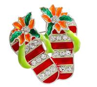 Broche sur le thème de noël, accessoire en alliage léger pour sacs à vêtements, décor festif, broche de fête en alliage