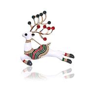 Broche sur le thème de Noël, en alliage de zirconium, bijou pour femme, cadeau Xmax bouquet de cerf, dnice et digne de dignité