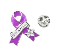 Broche symbole de paix - Cadeau funéraire avec accent de repos pour commémoration quotidienne - Repose dans un bijou de poitrine, One Size, Comme décrit