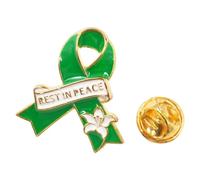 Broche symbole de paix - Cadeau funéraire avec accent de repos pour commémoration quotidienne - Repose dans un bijou de poitrine, One Size, Comme décrit