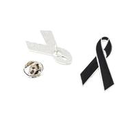 Broche symbole de paix durable - Durabilité de 5 ans - Matériaux Kirsite - Événement bénévole - Bijoux de collecte de fonds - Broche ruban de sensibilisation Kirsite, taille unique, Comme décrit