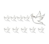 Broche Symbolique De Colombes Paix Branche Creuse Accessoire En Alliage Zinc Poli Avec Fermoir Sécurisé Pour Tenue Professionnelle Ou Soirée Broche Complexe