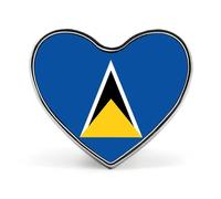 Broche Tendance Avec Drapeau De Sainte-Lucie Pour Chemises - Boutons De Pudeur Épingles Pour Couvrir Les Chemisiers Boutons Invisibles De Sécurité Broches Fixes Pour Sacs T-Shirts Et Autres Vêtements