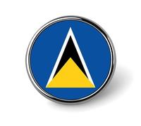 Broche Tendance Avec Drapeau De Sainte-Lucie Pour Chemises - Boutons De Pudeur Épingles Pour Couvrir Les Chemisiers Boutons Invisibles De Sécurité Broches Fixes Pour Sacs T-Shirts Et Autres Vêtements