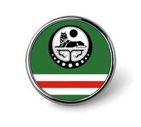 Broche Tendance Avec Le Drapeau De La République De Tchétchénie Pour Chemises Boutons De Pudeur Épingles Pour Couvrir Les Chemisiers Boutons Invisibles De Sécurité Broches Fixes Pour SacsVêtements