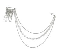 Broche tendance avec perles et pompons pour fêtes et robe de travail