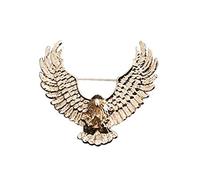 broche tendance, Broche aigle en métal rétro, Animal doré, épingle à revers, mode costume chemise Corsage col Badge broches bijoux accessoires for hommes(Gold color)