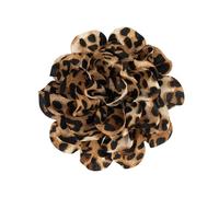 Broche tendance en forme de bec de canard imprimé léopard pour les créateurs de tendance, confortable à porter, corsage facile à attacher, One Size, Comme décrit