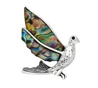 Broche tendance en forme de cigale/colombes de paix au design unique, parfaite pour des tenues élégantes, bijoux élégants, épingle à mouche unique, One Size, Comme décrit