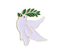 Broche tendance en forme de colombes représentant la paix et l'amitié, convient pour une utilisation polyvalente et longue durée, tendance pour tous les âges