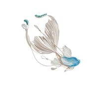 Broche tendance en forme de poisson - Belle texture en alliage - Pour un usage quotidien ou comme cadeau