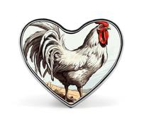 Broche tendance en forme de poulet - Tour Eiffel Paris, 2,5 cm, joli badge cœur en émail, épingles en métal pour hommes et femmes, épingle décorative en métal pour chapeaux, chemises, sacs, vestes et