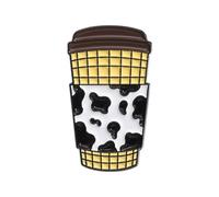 Broche tendance en forme de tasse de dessin animé fabriquée à partir d'alliage robuste qui ajoute une touche ludique à n'importe quel ensemble d'accessoires d'étoiles, taille unique, Comme décrit