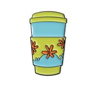 Broche tendance en forme de tasse de dessin animé fabriquée à partir d'alliage robuste qui ajoute une touche ludique à n'importe quel ensemble d'accessoires d'étoiles, taille unique, Comme décrit