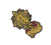 Broche tendance en métal coloré pour les amateurs de mode, accessoires de vêtements distinctifs, symbole spirituel, taille unique, Comme décrit