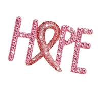 Broche tendance en strass ornée de lettres symbolisant l'espoir et la force, bijoux étincelants, One Size, Comme décrit