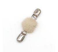 Broche tendance pour châle en forme de sphère pelucheuse - Pour un événement quotidien et social, une réunion d'affaires, taille unique, Comme décrit