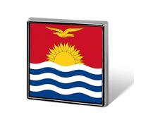 Broche Tendance Représentant Le Drapeau De La République De Kiribati Pour Femmes Et Hommes Bijoux Fantaisie Vêtements Sacs Broches Accessoires