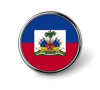 Broche Tendance Représentant Le Drapeau De La République D'Haïti Pour Femmes Et Hommes Bijoux Fantaisie Accessoires Pour Vêtements Sacs Broches