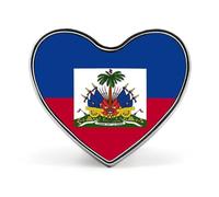 Broche Tendance Représentant Le Drapeau De La République D'Haïti Pour Femmes Et Hommes Bijoux Fantaisie Accessoires Pour Vêtements Sacs Broches