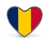 Broche Tendance Représentant Le Drapeau De La République Du Tchad Pour Femmes Et Hommes Bijoux Fantaisie Vêtements Sacs Accessoires