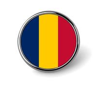 Broche Tendance Représentant Le Drapeau De La République Du Tchad Pour Femmes Et Hommes Bijoux Fantaisie Vêtements Sacs Accessoires