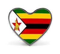 Broche Tendance Représentant Le Drapeau De La République Du Zimbabwe Pour Femmes Et Hommes Bijoux Fantaisie Vêtements Sacs Accessoires