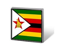 Broche Tendance Représentant Le Drapeau De La République Du Zimbabwe Pour Femmes Et Hommes Bijoux Fantaisie Vêtements Sacs Accessoires