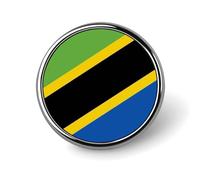 Broche Tendance Représentant Le Drapeau De La République-Unie De Tanzanie Pour Femmes Et Hommes Bijoux Fantaisie Vêtements Sacs Broches Accessoires