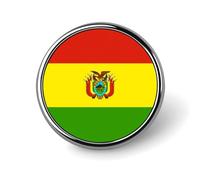 Broche Tendance Représentant Le Drapeau De L'État Plurinational De Bolivie Pour Femmes Et Hommes Bijoux Fantaisie Vêtements Sacs Broches Accessoires