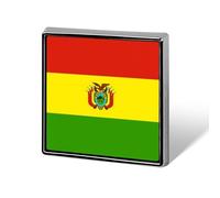 Broche Tendance Représentant Le Drapeau De L'État Plurinational De Bolivie Pour Femmes Et Hommes Bijoux Fantaisie Vêtements Sacs Broches Accessoires