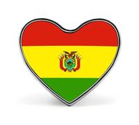 Broche Tendance Représentant Le Drapeau De L'État Plurinational De Bolivie Pour Femmes Et Hommes Bijoux Fantaisie Vêtements Sacs Broches Accessoires